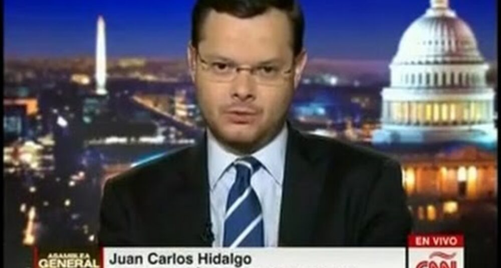 Juan Carlos Hidalgo comenta la Asamblea General de la ONU en CNN en Español